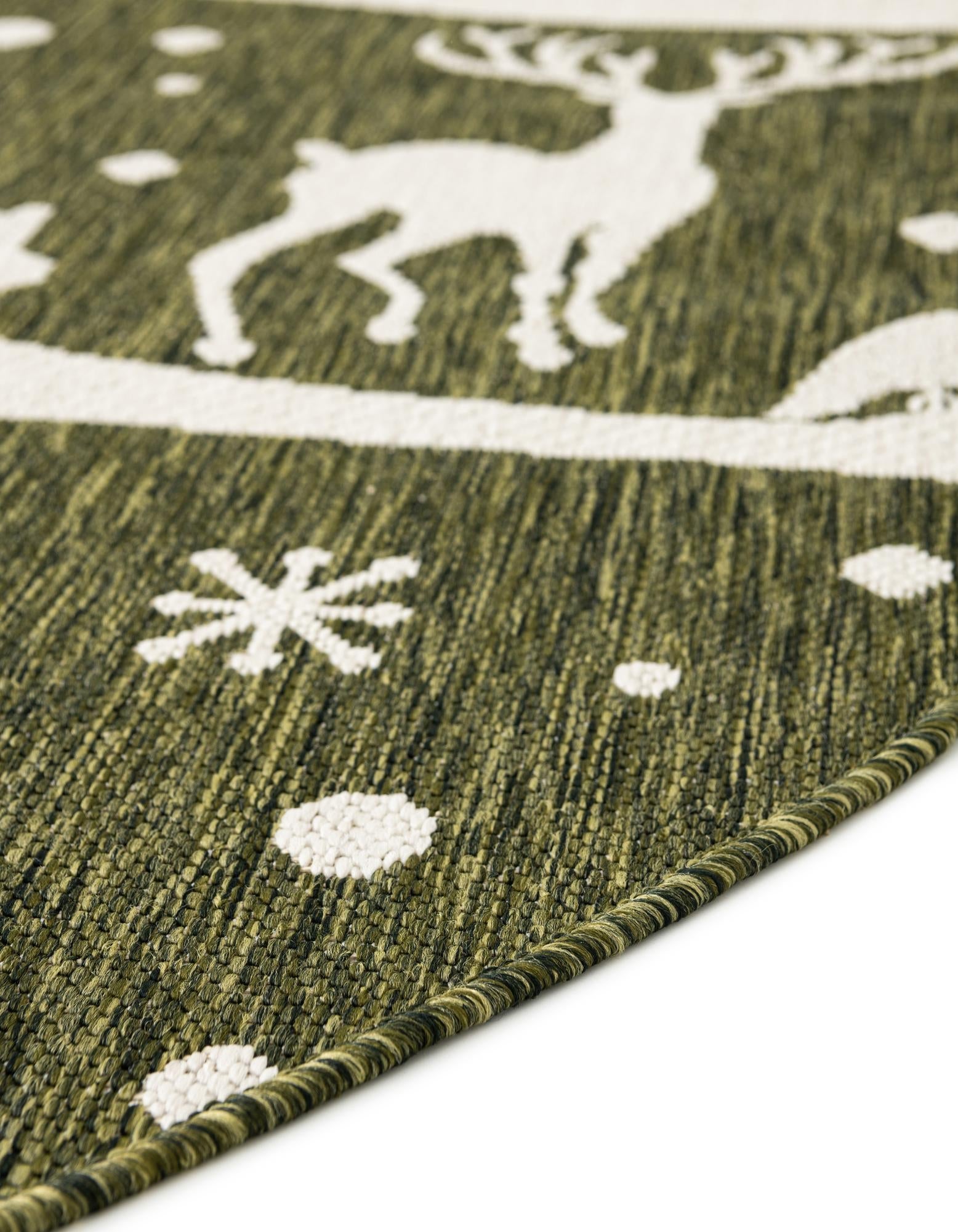 Garden Festivity Collection Area Rug - Evergreen