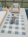 Patio Plaid Collection Area Rug - Veranda Rectangle Blue  lifestyle 5