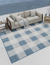 Patio Plaid Collection Area Rug - Veranda Rectangle Blue  lifestyle 8