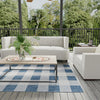 Patio Plaid Collection Area Rug - Veranda Rectangle Blue  lifestyle 26