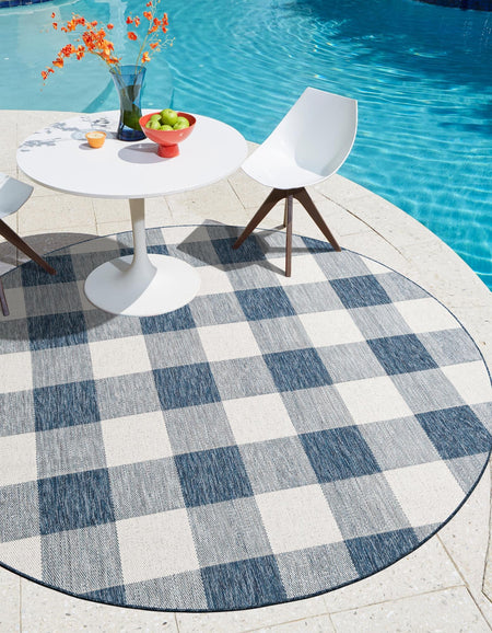 Patio Plaid Collection Area Rug - Veranda