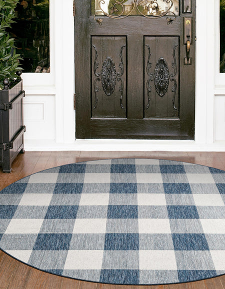 Patio Plaid Collection Area Rug - Veranda