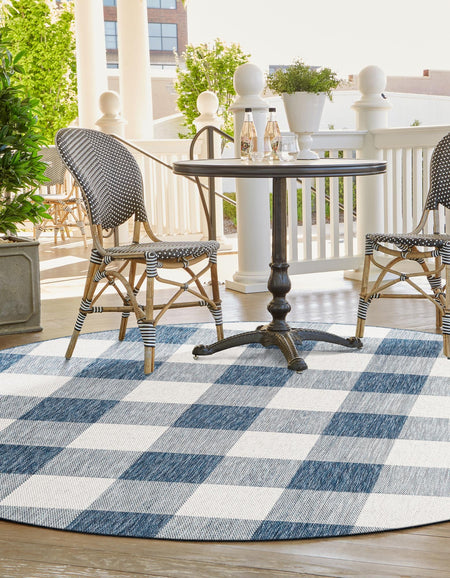 Patio Plaid Collection Area Rug - Veranda