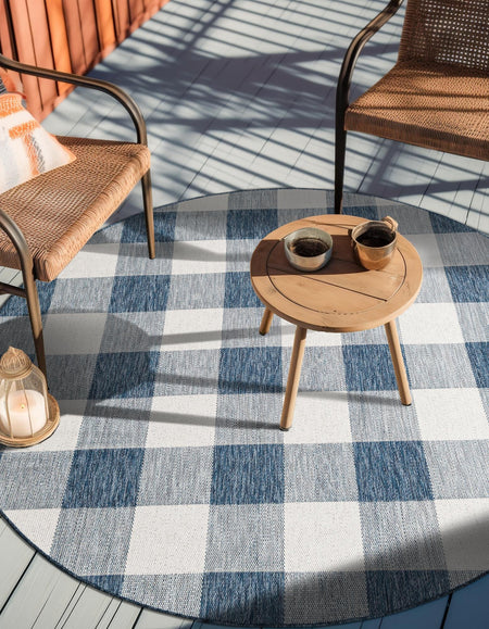 Patio Plaid Collection Area Rug - Veranda