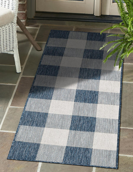 Patio Plaid Collection Area Rug - Veranda