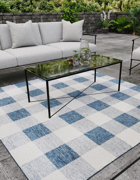 Patio Plaid Collection Area Rug - Veranda