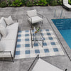 Patio Plaid Collection Area Rug - Veranda Square Blue  lifestyle 22