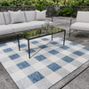 Patio Plaid Collection Area Rug - Veranda Square Blue  lifestyle 23