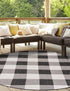 Patio Plaid Collection Area Rug - Veranda