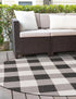 Patio Plaid Collection Area Rug - Veranda