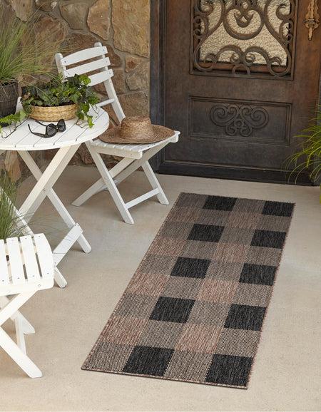 Patio Plaid Collection Area Rug - Veranda