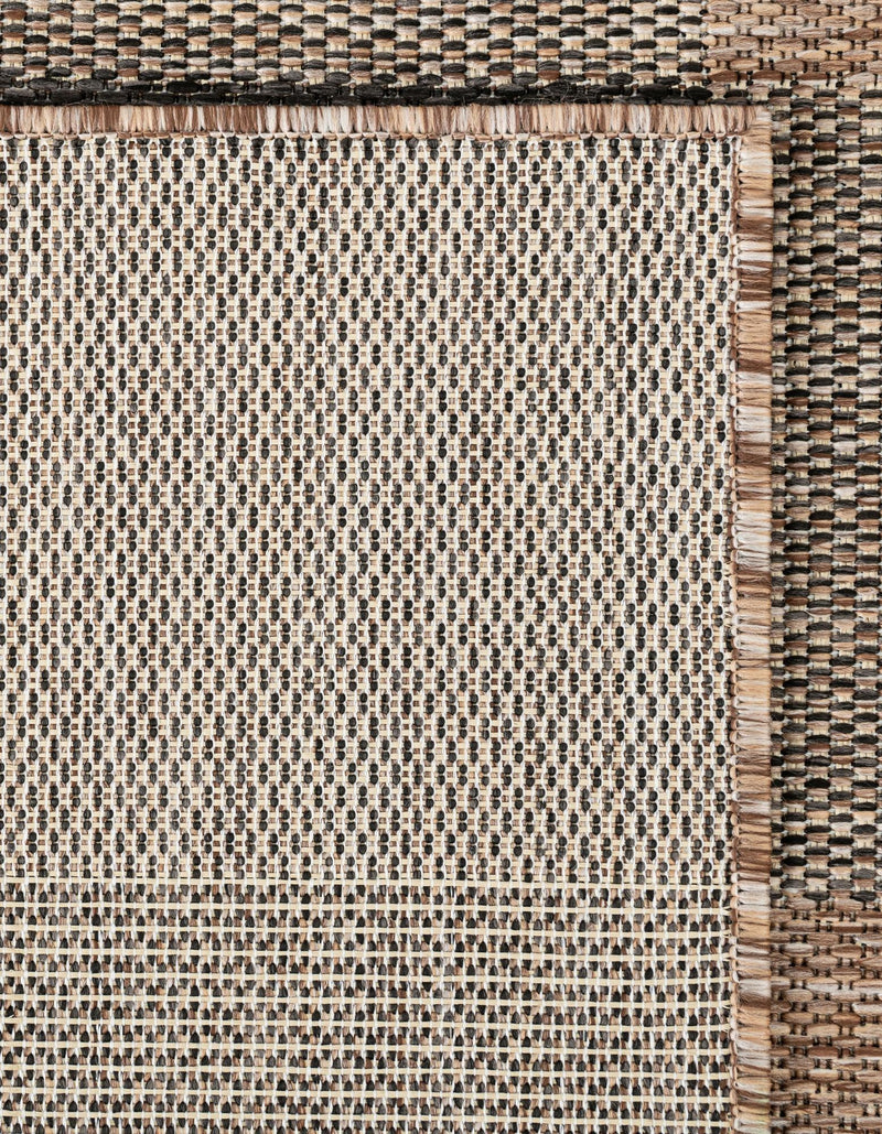 Patio Plaid Collection Area Rug - Veranda Runner Black and Brown  lifestyle 7