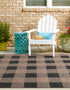 Patio Plaid Collection Area Rug - Veranda