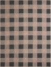 Patio Plaid Collection Area Rug - Veranda Rectangle Black and Brown Main