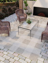 Patio Plaid Collection Area Rug - Veranda Rectangle Gray  lifestyle 5