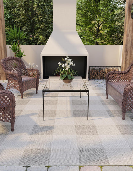 Patio Plaid Collection Area Rug - Veranda