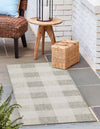 Patio Plaid Collection Area Rug - Veranda Runner Gray  lifestyle 189