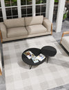 Patio Plaid Collection Area Rug - Veranda Square Gray  lifestyle 166