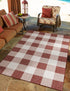 Patio Plaid Collection Area Rug - Veranda