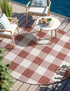 Patio Plaid Collection Area Rug - Veranda