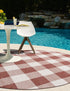 Patio Plaid Collection Area Rug - Veranda