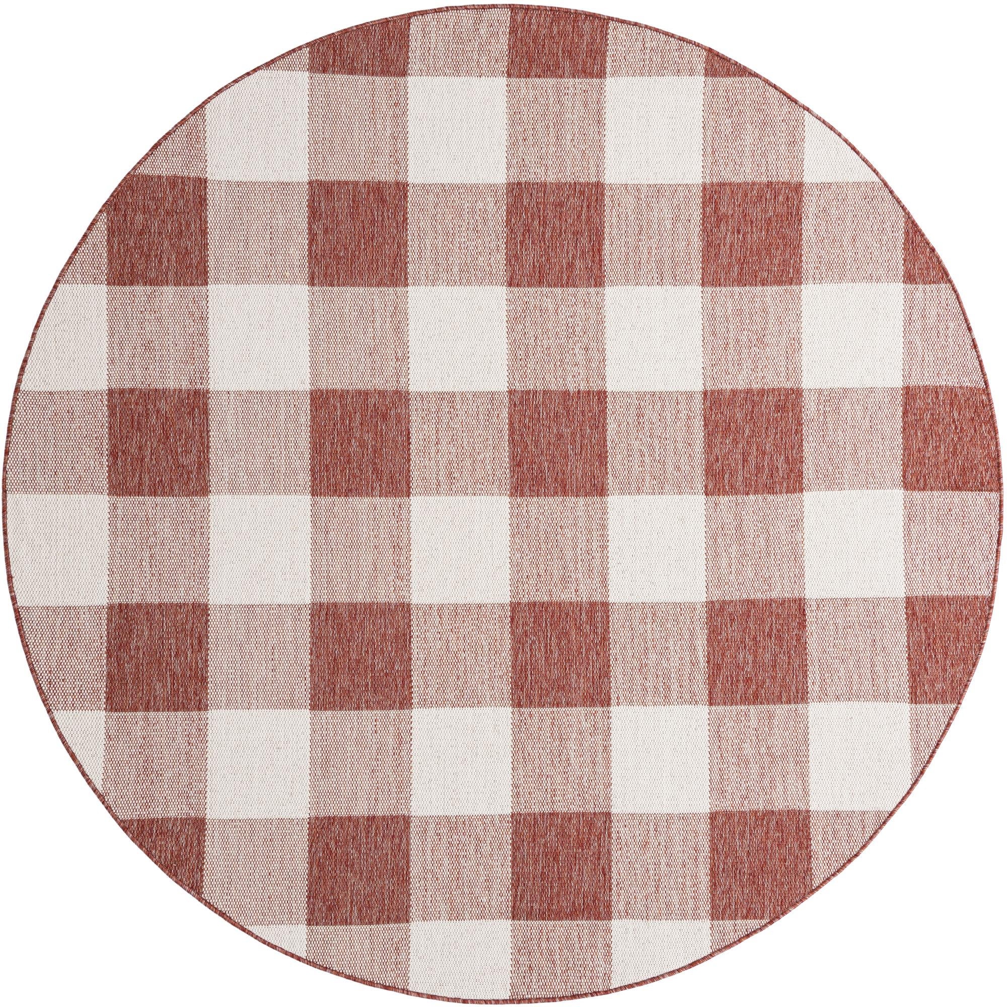 Patio Plaid Collection Area Rug - Veranda