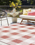 Patio Plaid Collection Area Rug - Veranda