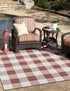 Patio Plaid Collection Area Rug - Veranda