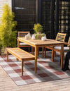 Patio Plaid Collection Area Rug - Veranda Square Red  lifestyle 10