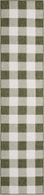 Patio Plaid Collection Area Rug - Veranda Runner Green Main