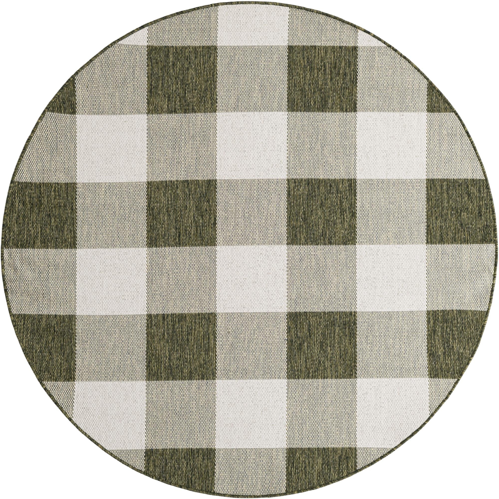 Patio Plaid Collection Area Rug - Veranda