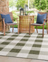 Patio Plaid Collection Area Rug - Veranda