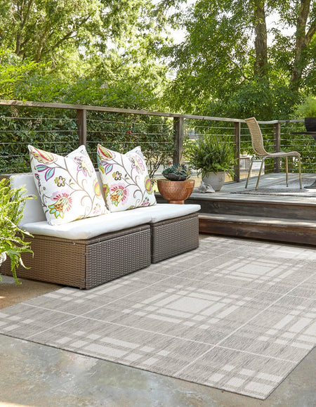 Patio Plaid Collection Area Rug -  Terrace