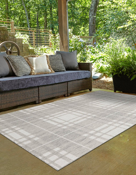 Patio Plaid Collection Area Rug -  Terrace