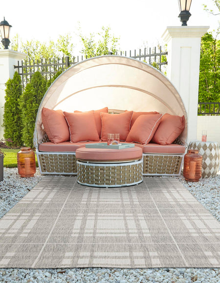 Patio Plaid Collection Area Rug -  Terrace