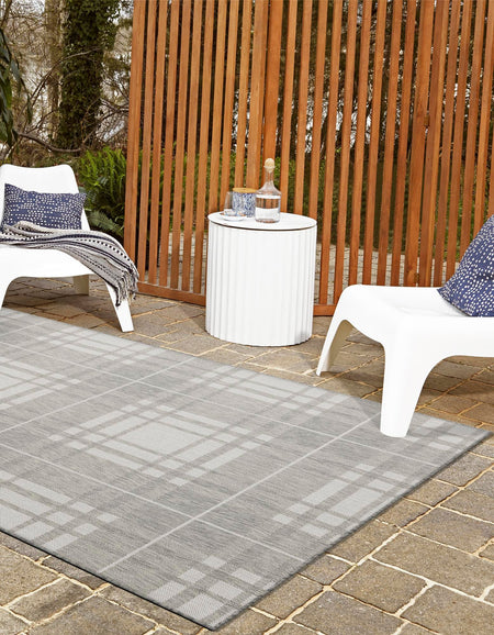 Patio Plaid Collection Area Rug -  Terrace