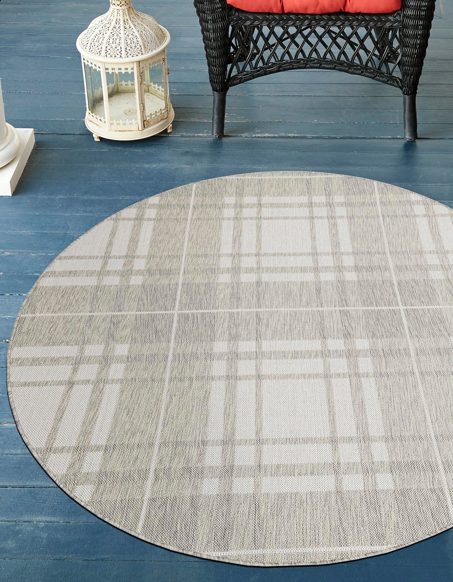 Patio Plaid Collection Area Rug -  Terrace