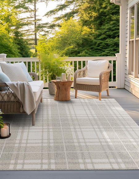 Patio Plaid Collection Area Rug -  Terrace