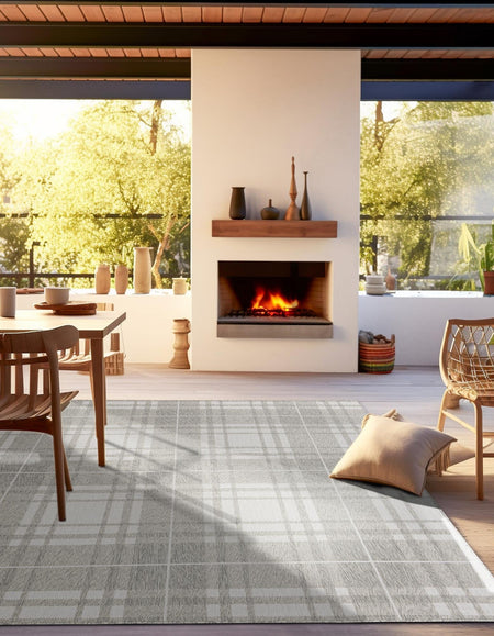 Patio Plaid Collection Area Rug -  Terrace