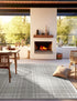 Patio Plaid Collection Area Rug -  Terrace