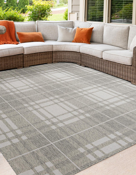 Patio Plaid Collection Area Rug -  Terrace