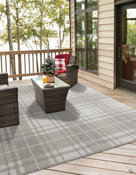 Patio Plaid Collection Area Rug -  Terrace