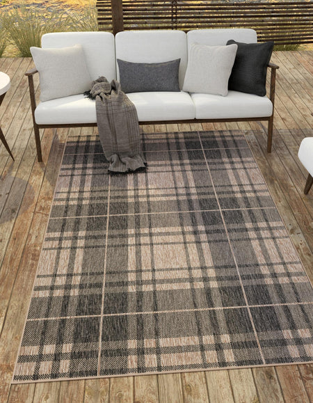 Patio Plaid Collection Area Rug -  Terrace