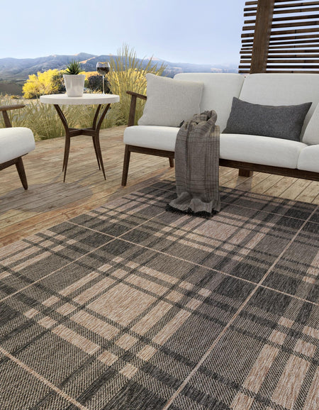 Patio Plaid Collection Area Rug -  Terrace