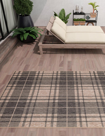 Patio Plaid Collection Area Rug -  Terrace