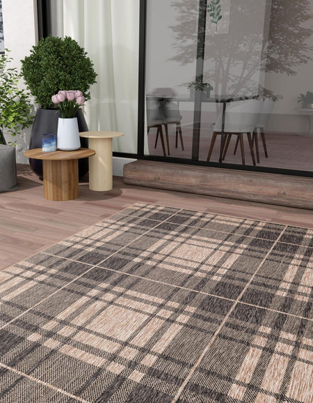 Patio Plaid Collection Area Rug -  Terrace