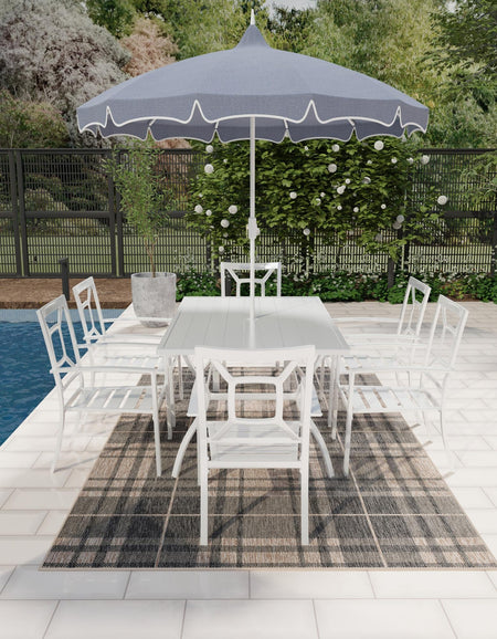 Patio Plaid Collection Area Rug -  Terrace