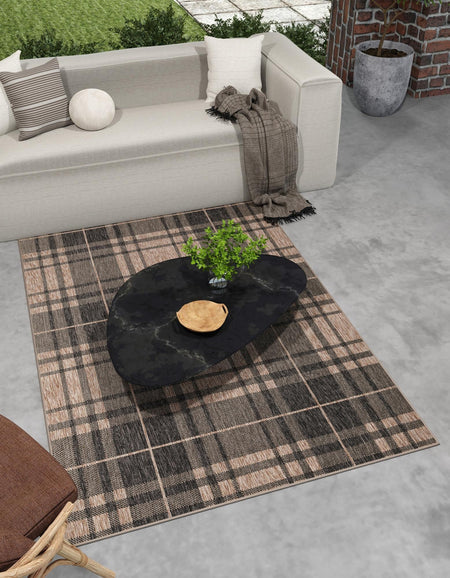 Patio Plaid Collection Area Rug -  Terrace