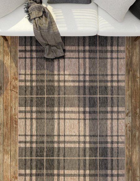 Patio Plaid Collection Area Rug -  Terrace