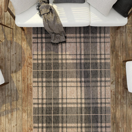 Patio Plaid Collection Area Rug -  Terrace